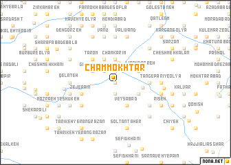 map of Cham Mokhtār