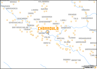 map of Cham Mowlā