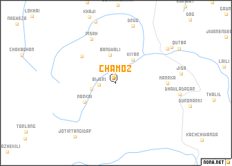 map of Chamoz