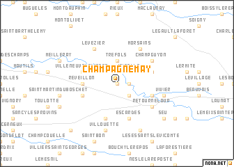 map of Champagnemay