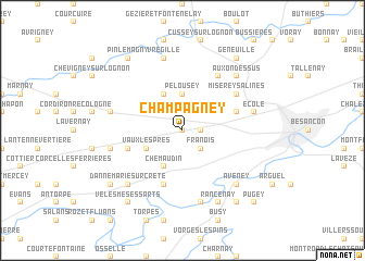 map of Champagney