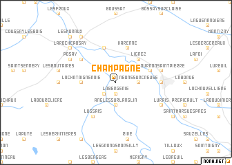 map of Champagne