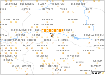 map of Champagne