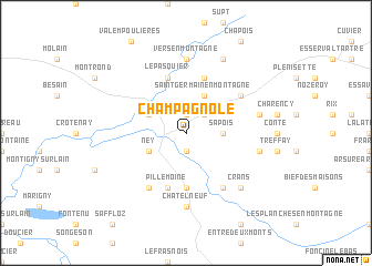 map of Champagnole