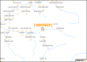 map of Champagny