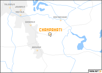 map of Chāmpāhāti