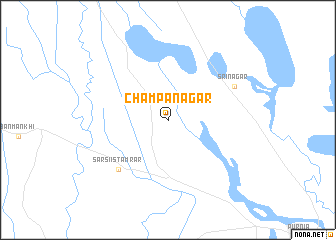 map of Champānagar