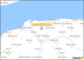 map of Champanges
