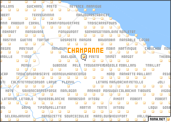 map of Champanne