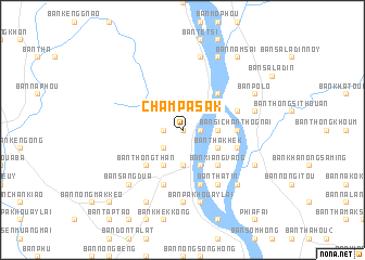 map of Champasak