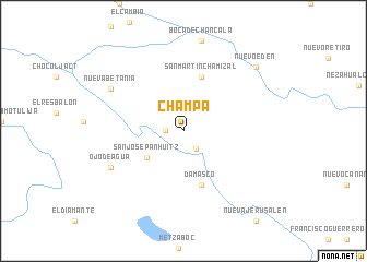 map of Champá