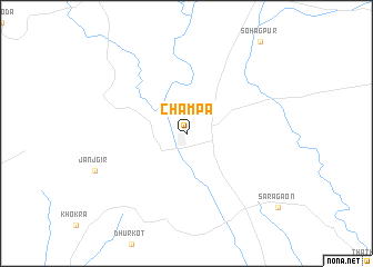 map of Chāmpa