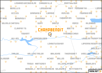 map of Champ Benoit