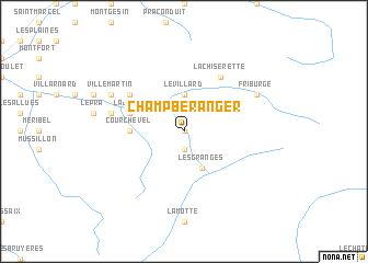 map of Champ-Béranger