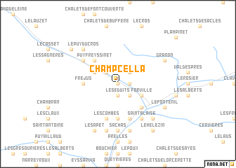 map of Champcella