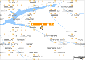 map of Champcontier