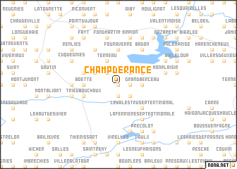 map of Champ de Rance