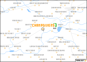 map of Champdivers