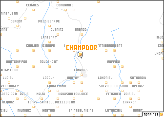map of Champdor