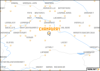 map of Champdray