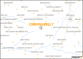 map of Champ-du-Boult