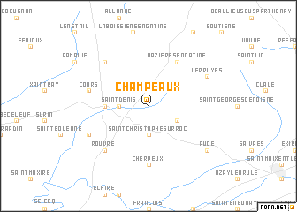 map of Champeaux