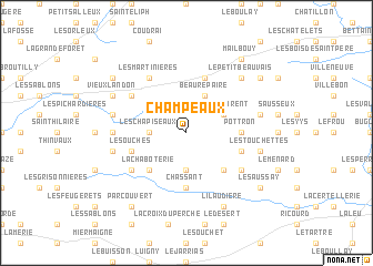 map of Champeaux