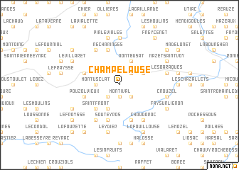 map of Champelause