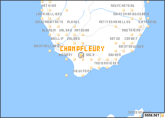 map of Champfleury