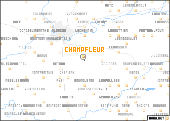 map of Champfleur