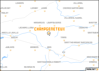 map of Champgenéteux