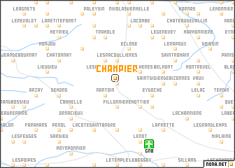 map of Champier