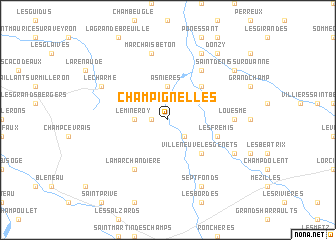 map of Champignelles