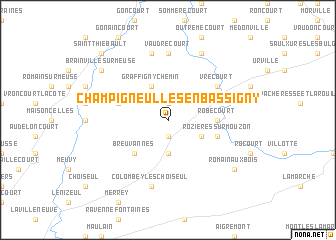 map of Champigneulles-en-Bassigny