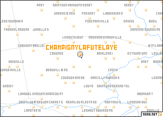 map of Champigny-la-Futelaye