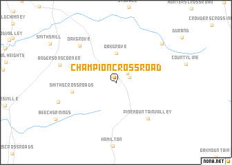 map of Champion Crossroad