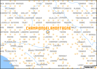 map of Champion de la Montagne