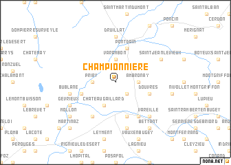 map of Championnière