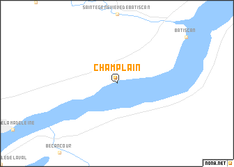 map of Champlain