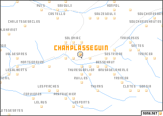 map of Champlas Seguin