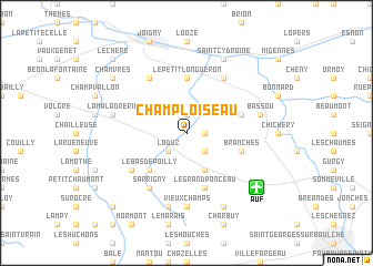 map of Champloiseau