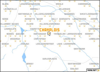 map of Champlois