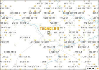 map of Champlon