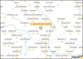 map of Champmenard