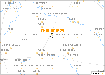 map of Champniers