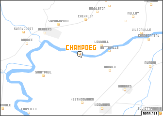 map of Champoeg