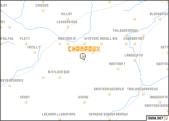 map of Champoux
