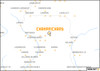 map of Champ-Richard
