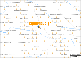 map of Champrougier