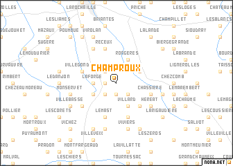 map of Champroux